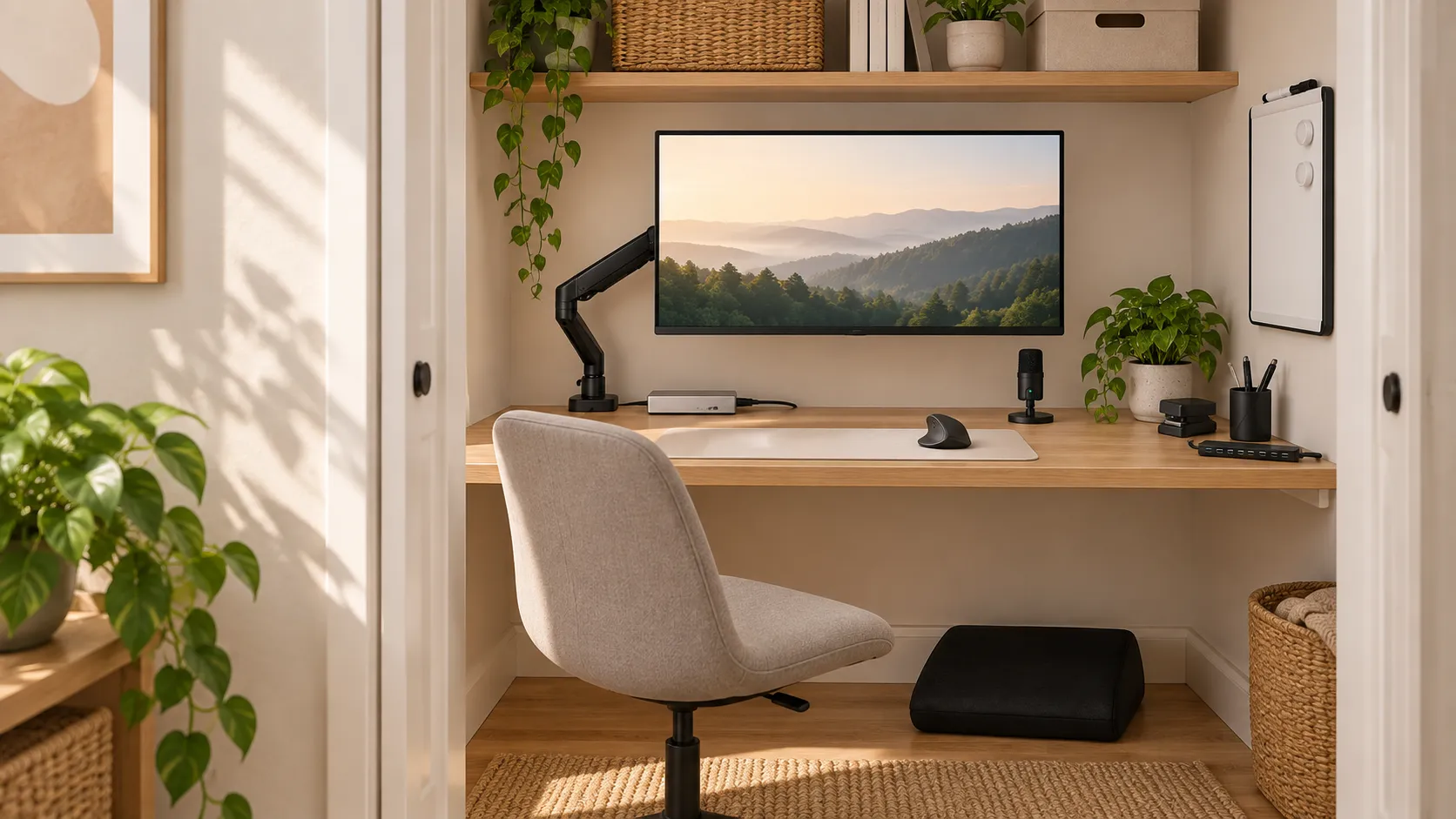 Cloffice Setup: 9 Amazon Basics Picks for a Home Office in a Closet or Corner