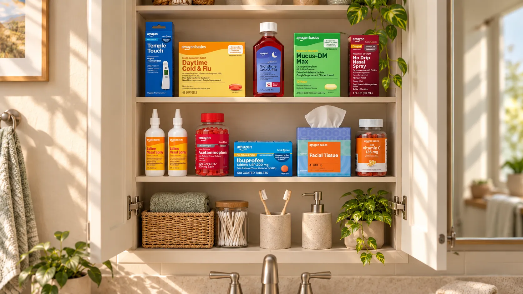 Cold & Flu Medicine Cabinet: 10 Amazon Basic Care Picks to Have Before Someone Gets Sick