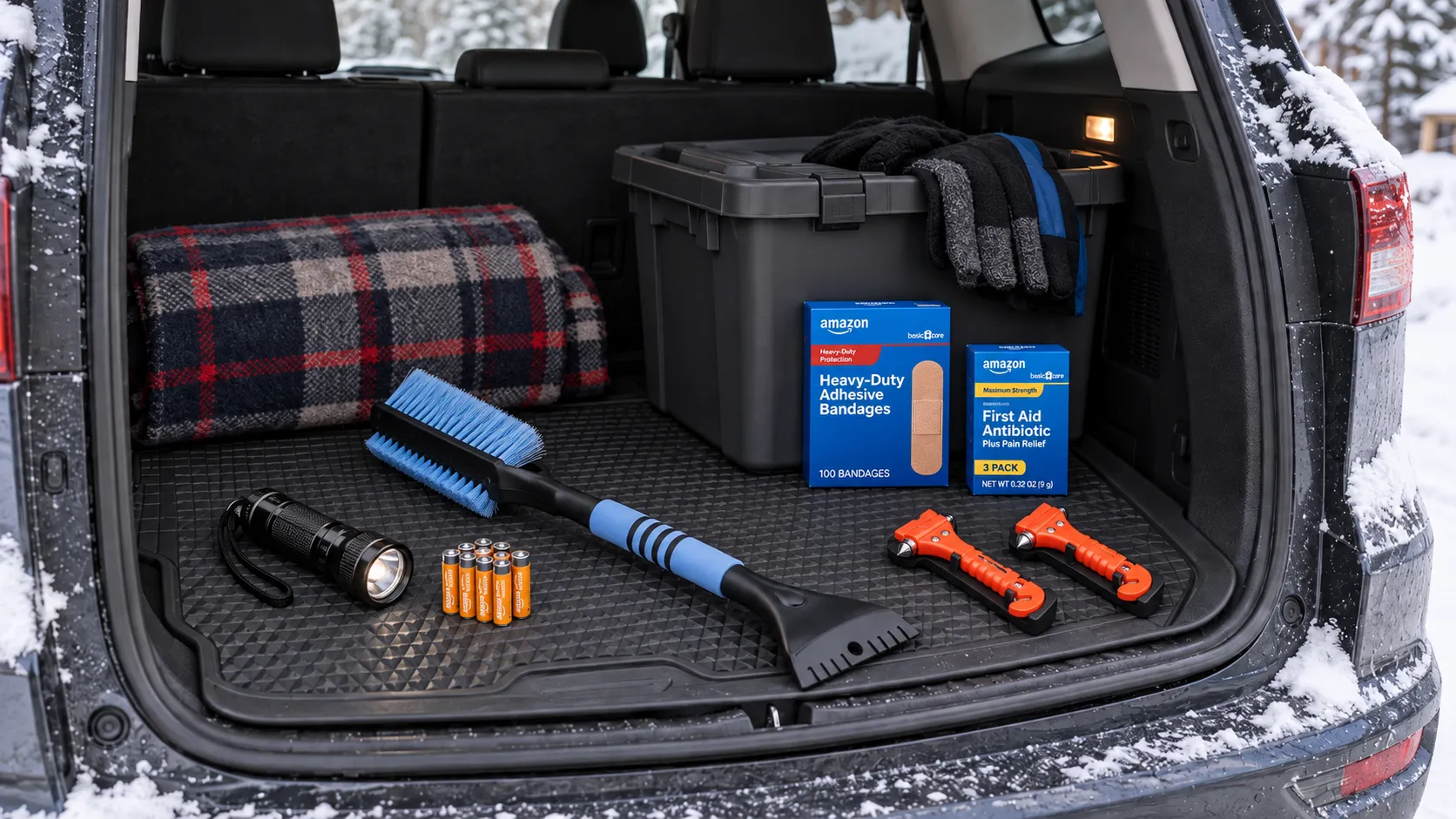 Winter Emergency Car Kit: 8 Amazon Basics Picks to Keep in Your Trunk
