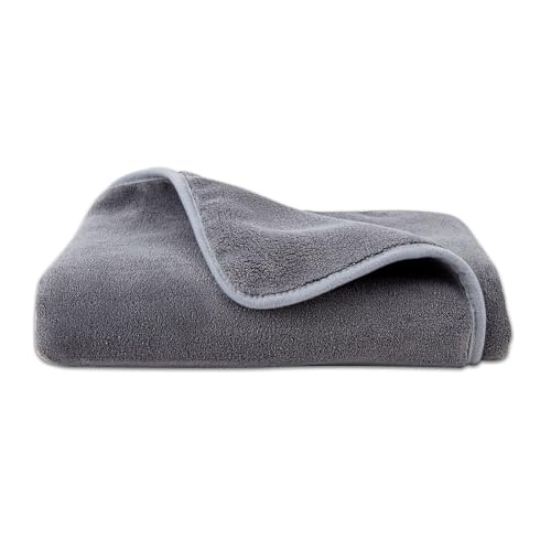 Amazon Basics Microfiber Car Drying Towel, 36"L x 25"W, Gray