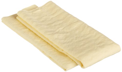 Amazon Basics Super Absorbent Drying Synthetic Chamois Cleaning Cloth, Machine Washable, 26" x 17", Yellow, 2 Pack
