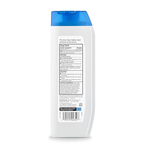 Amazon Basics 2-in-1 Anti-Dandruff Shampoo and Conditioner for Itchy Scalp, Scalp Care, Gentle, pH Balanced, Paraben-Free, Safe for All Hair Types, 12.5 Fl Oz, 6-Pack (Previously Solimo) view 3