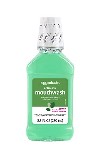 Amazon Basics Antiseptic Mouthwash, Mint, 8.5 Fl Oz, 1 Pack