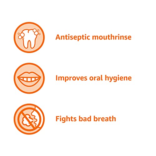 Amazon Basics Antiseptic Mouthwash, Original Flavor, Fights Plaque and Gingivitis, 1.5 Liter, 50.7 ounce (Pack of 1) (Previously Solimo) view 3