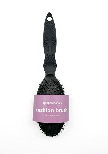 Amazon Basics Cushion Hair Brush For Men, Women and Kids, Everyday Styling