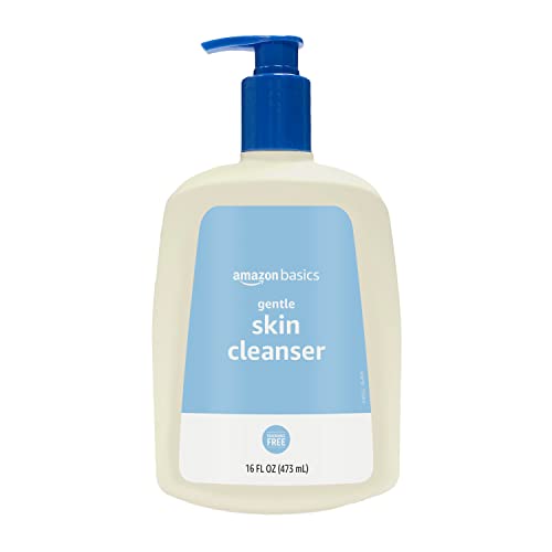 Amazon Basics Daily Facial Cleanser For Gentle Skin, Unscented, 16 Fl Oz (Pack of 1)