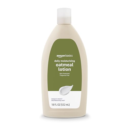 Amazon Basics Daily Moisturizing Oatmeal Body Lotion, Fragrance Free, Non-Comedogenic, Soothing Skin Protectant Moisturizer, 18 Fl Oz (Pack of 6) (Previously Solimo) view 2