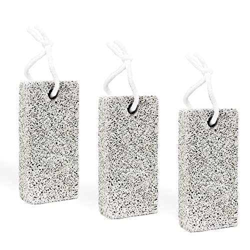 Amazon Basics Dead Skin Remover Smoothing Stone, Foot Exfoliator for Calluses and Cracked Heels, Grey, 3-Pack view 3