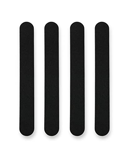 Amazon Basics Double Sided Nail Files Salon Boards 4-Pack for Nail Care and Shaping, Black view 2