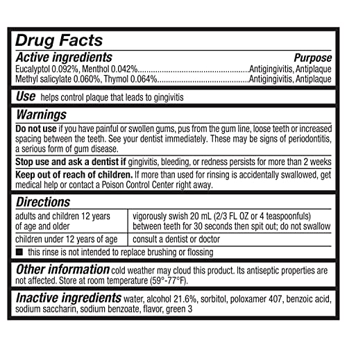Amazon Basics Fresh Breath Mouthwash, Blue Mint Antiseptic, Fights Bad Breath and Gingivitis, Refreshing, 1.5 Liters, 50.7 Fl Oz, 1-Pack (Previously Solimo) view 3