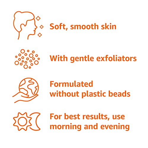Amazon Basics Gentle Exfoliating Face Wash, Replenishing Daily Facial Cleanser, Refreshing, 6.78 fl oz (Pack of 1) view 3