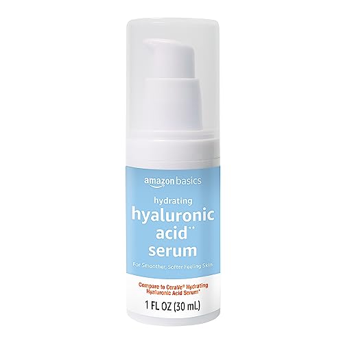 Amazon Basics Hydrating Hyaluronic Acid Serum with Essential Ceramides and Vitamin B, 1 Fluid Ounce view 2