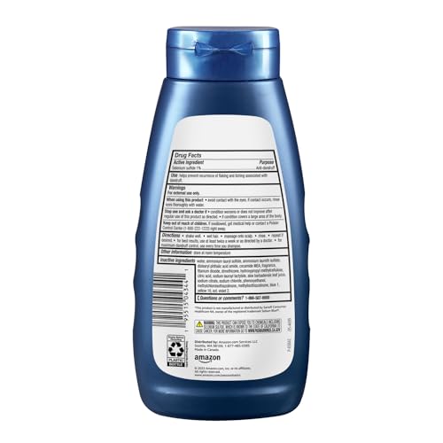 Amazon Basics Moisturizing Anti-Dandruff Shampoo, Maximum Strength with 1% Selenium Sulfide, 11 Fl Oz, Pack of 1 view 2