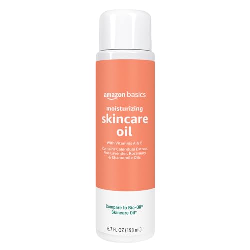 Amazon Basics Moisturizing Body Oil for Skin with Vitamins A & E, Antioxidant Skincare Oil, 6.7 fl oz view 2