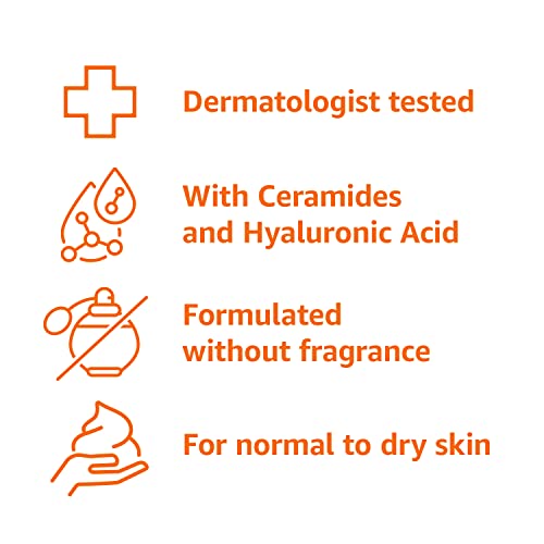 Amazon Basics Moisturizing Cream for Face and Body, Fragrance-Free, with Ceramides, Hydrating for Dry Skin, 16 Ounces, 1-Pack view 3