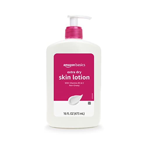 Amazon Basics Non-Greasy Body Moisturizer Lotion for Extra-Dry Skin with Vitamins B5 & E, Clean Scent, 16 fl oz, 4-Pack (Previously Solimo) view 3