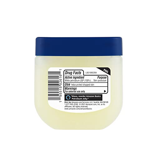 Amazon Basics Petroleum Jelly White Petrolatum Skin Protectant, Moisturizer for Chapped Lips and Irritated Skin, Unscented, 3.75 oz, 1-Pack (Previously Solimo) view 2