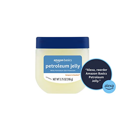 Amazon Basics Petroleum Jelly White Petrolatum Skin Protectant, Moisturizer for Chapped Lips and Irritated Skin, Unscented, 3.75 oz, 1-Pack (Previously Solimo) view 3