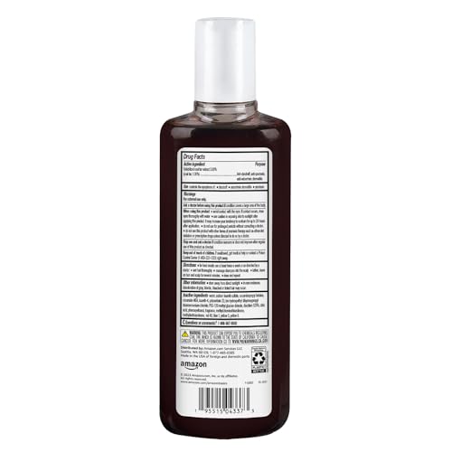 Amazon Basics Therapeutic Plus Coal Tar Anti-Dandruff Shampoo Extra Strength 1% Coal Tar, 6 Fl Oz, Pack of 1