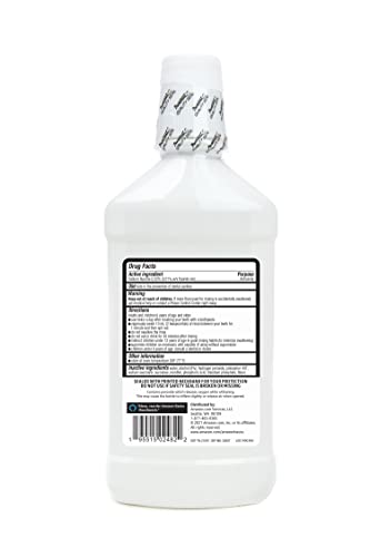Amazon Basics Whitening Anticavity Mouthwash, Fresh Mint Flavor, Whitens Teeth, Prevents Cavities, 16 Fluid Ounces, 1-Pack (Previously Solimo) view 2