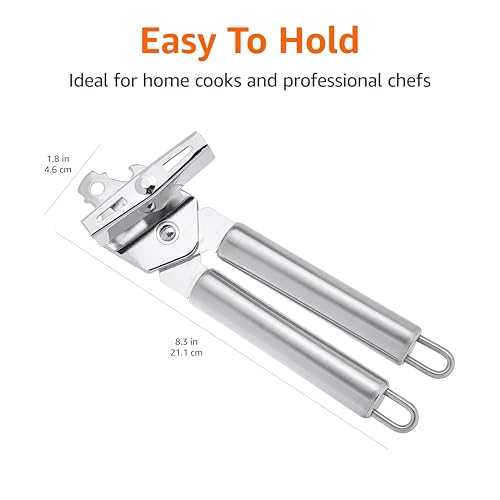 Amazon Basics Can Opener, Heavy Duty Stainless Steel