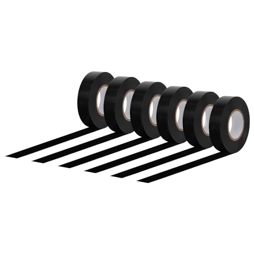 Amazon Basics Electrical Adhesive Tape, Insulating with Strong Adhesive, for Home DIY, Repairs, Electrical, Automotive and Equipment, 3/4" x 60', Black, 6-Pack view 3