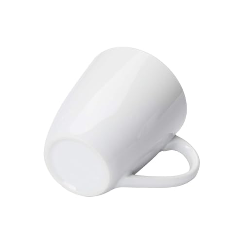 Amazon Basics Porcelain Heat Resistant Coffee Mugs, Microwave and Oven Safe, 12 oz, White, 12 Count view 3