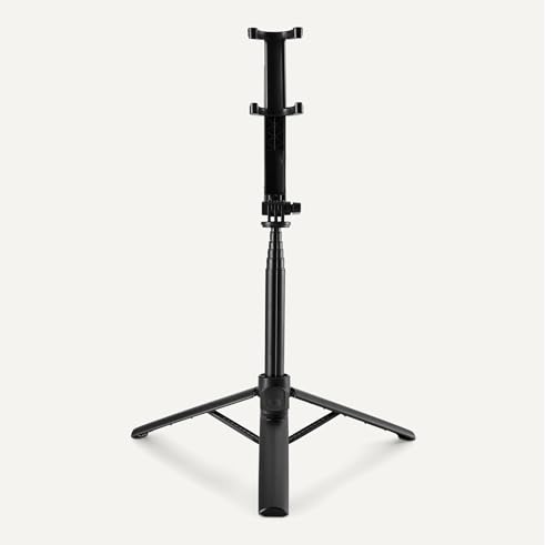Amazon Basics 36" Portable Selfie Stick Mini Tripod for Phone with Detachable Remote, 360-Degree Rotation, 30-Foot Range, Compatible with iPhone, Samsung, and More, Black view 3