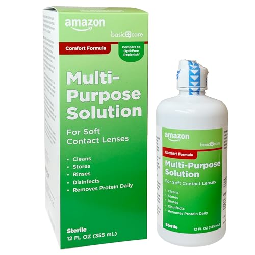 Amazon Basic Care Multi-Purpose Contacts Solution - Comfort Formula, 12 fl oz (Pack of 1)