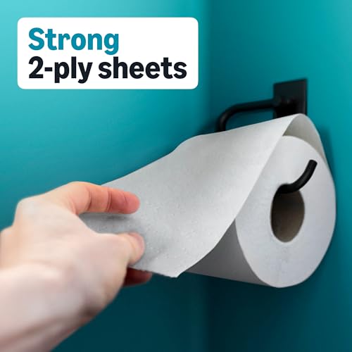 Amazon Basics 2-Ply Soft Toilet Paper, 6 Rolls, 350 Sheets per Roll, Equivalent to 37 Regular Rolls, Septic Safe view 3