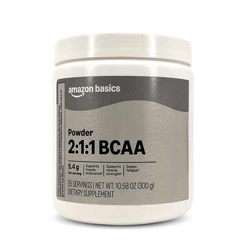 Amazon Basics 2:1:1 BCAA Powder, 55 Servings, 10.58 Ounces