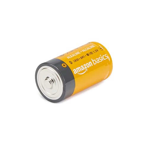 Amazon Basics 24-Pack D Cell Alkaline All-Purpose Batteries, 1.5 Volt, 5-Year Shelf Life, Long-Lasting Power, Leakproof Design view 3