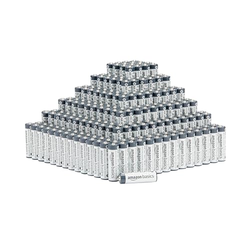 Amazon Basics 300-Pack AA Long-Lasting Industrial Alkaline Batteries, 1.5 Volt, 5-Year Shelf Life