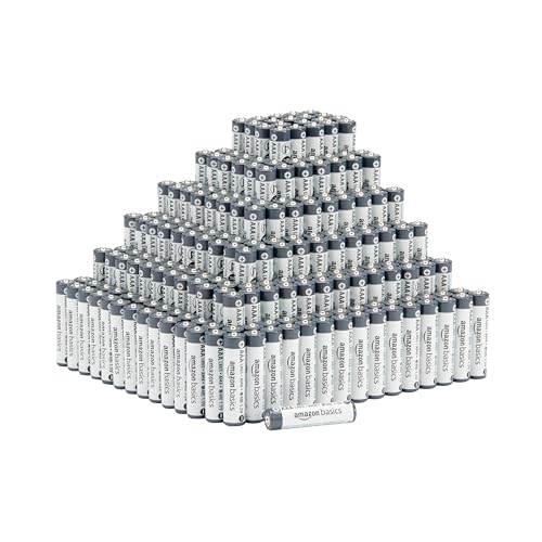 Amazon Basics 300-Pack AAA Long-Lasting Alkaline Industrial Batteries for Professional Devices, 1.5 Volt, Mercury-Free, 5-Year Shelf Life