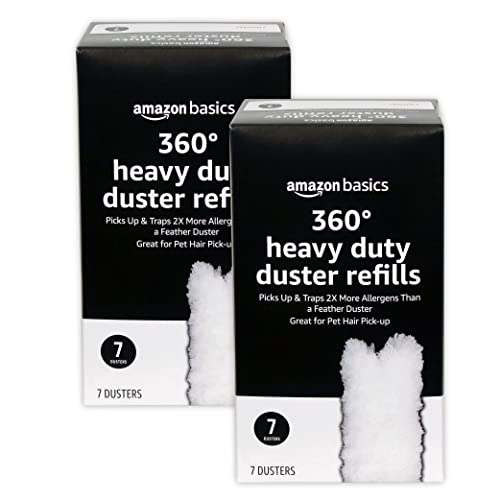 Amazon Basics 360 Heavy Duty Duster Refill, 14 Count Dusters
