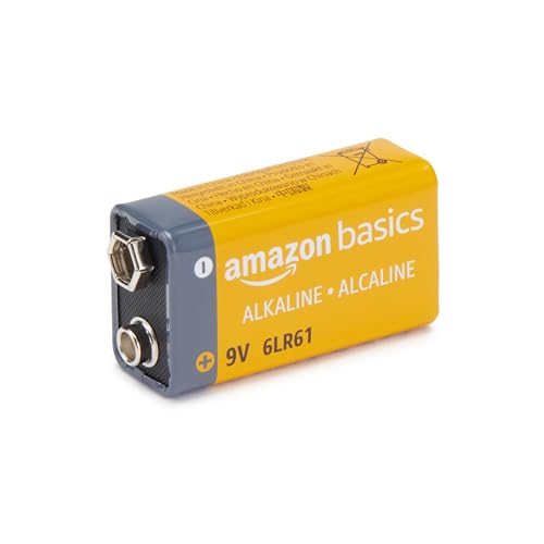 Amazon Basics 4-Pack 9V Long-Lasting Alkaline Batteries for Smoke Detector, Electronics & Audio, 5-Year Shelf Life view 2