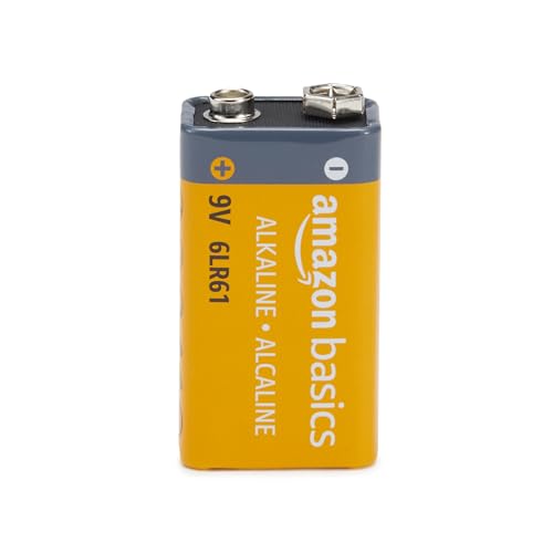 Amazon Basics 4-Pack 9V Long-Lasting Alkaline Batteries for Smoke Detector, Electronics & Audio, 5-Year Shelf Life view 3