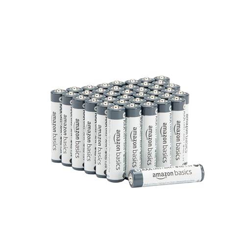 Amazon Basics 40-Pack AAA Alkaline Industrial Batteries, 1.5 Volt, 5-Year Shelf Life, for Household and Office Devices, Emergency Gear