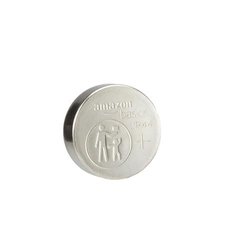 Amazon Basics 6-Pack LR44 Alkaline Button Coin Cell Battery, 1.5 Volt, Long Lasting Power, Mercury-Free
