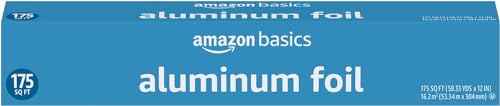 Amazon Basics Aluminum Foil, 175 Sq Ft, Pack of 2