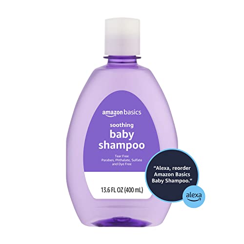 Amazon Basics Baby Shampoo, Tear-Free, Lavender & Chamomile Scented, Sulfate-Free, Paraben-Free, Pediatrician-Tested, 13.60 Fl Oz (Pack of 1) view 3