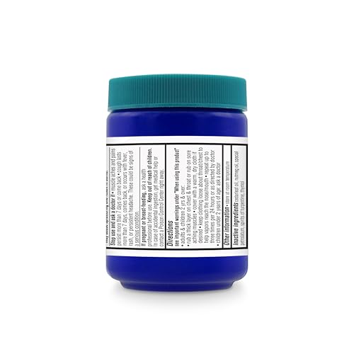 Amazon Basics Chest Rub Cough Suppressant and Topical Analgesic Ointment for Cold, Muscle Aches & Pains Relief, 3.53 Ounce view 3