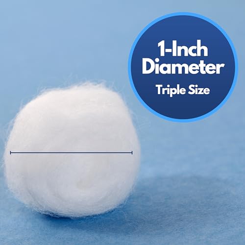 Amazon Basics Cotton Balls for Skincare, Makeup Removal, Cotton, Hypoallergenic, 200 Count (Previously Solimo) view 3