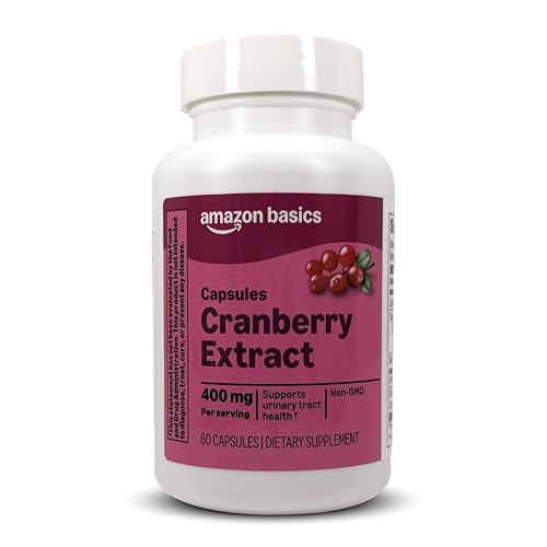 Amazon Basics Cranberry Extract Vegetarian Capsules, 400 mg, 60 Count