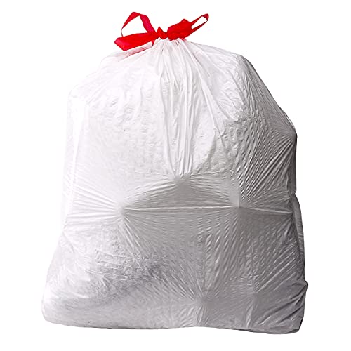 Amazon Basics Flextra Tall Kitchen Drawstring Trash Bags, 13 Gallon, 90 Count view 2