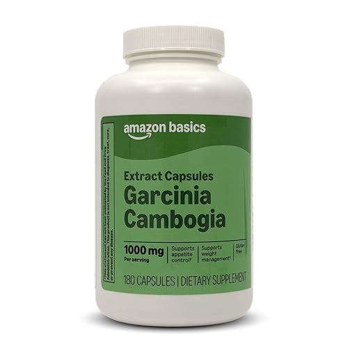 Amazon Basics Garcinia Cambombogia Capsules, 1,000 mg, 180 Count