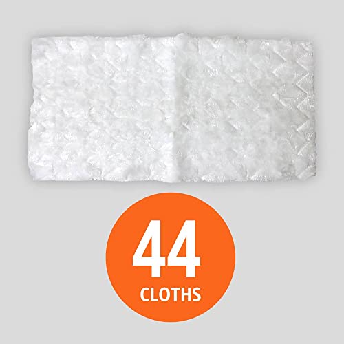 Amazon Basics Heavy Duty Dry Sweeping Cloths, Floor Cleaning, Multi-Surface, Disposable, Trap Dust, Dirt & Pet Hair, Fits Swiffer Sweeper Mop Heads, 44 Count view 2