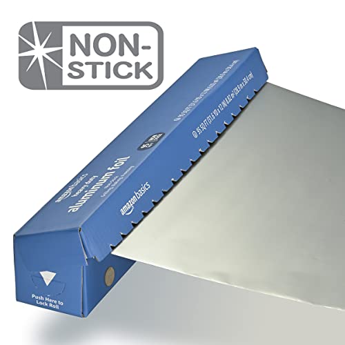 Amazon Basics Heavy Duty Non-Stick Aluminum Foil for Cooking, Grilling and Food Storage, Food Safe, 95 Sq Ft view 3