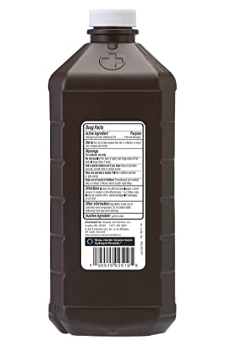 Amazon Basics Hydrogen Peroxide Topical Solution USP, First Aid Antiseptic for Cuts, Scrapes and Wound Disinfection, Pack of 1, 32 fl oz