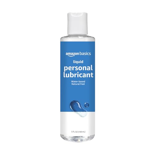 Amazon Basics Liquid Water Based Personal Lubricant, Fragrance-Free, Toy-Safe, Condom Compatible, 5 fl oz, 1 Pack